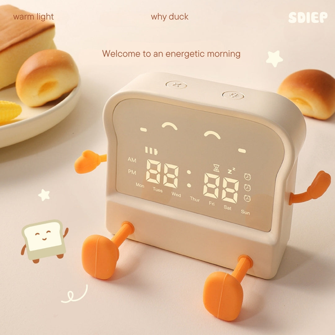 Horloge Toast avec une jolie interface veilleuse | TOAST CLOCK
