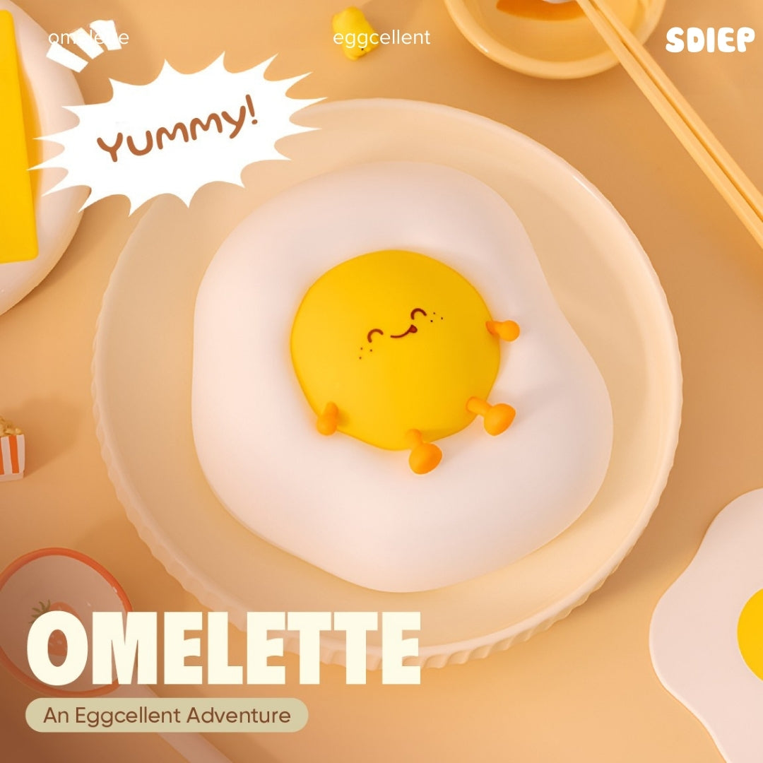 Cute Egg Interface USB Rechargeable Glowing Lamp | OMELETTE LAMP