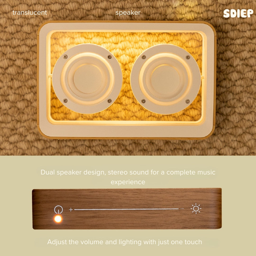 Bluetooth Speaker with Transparent Design, Live Sound Technology, and Light Sensor | TRANSLUCENT SPEAKER