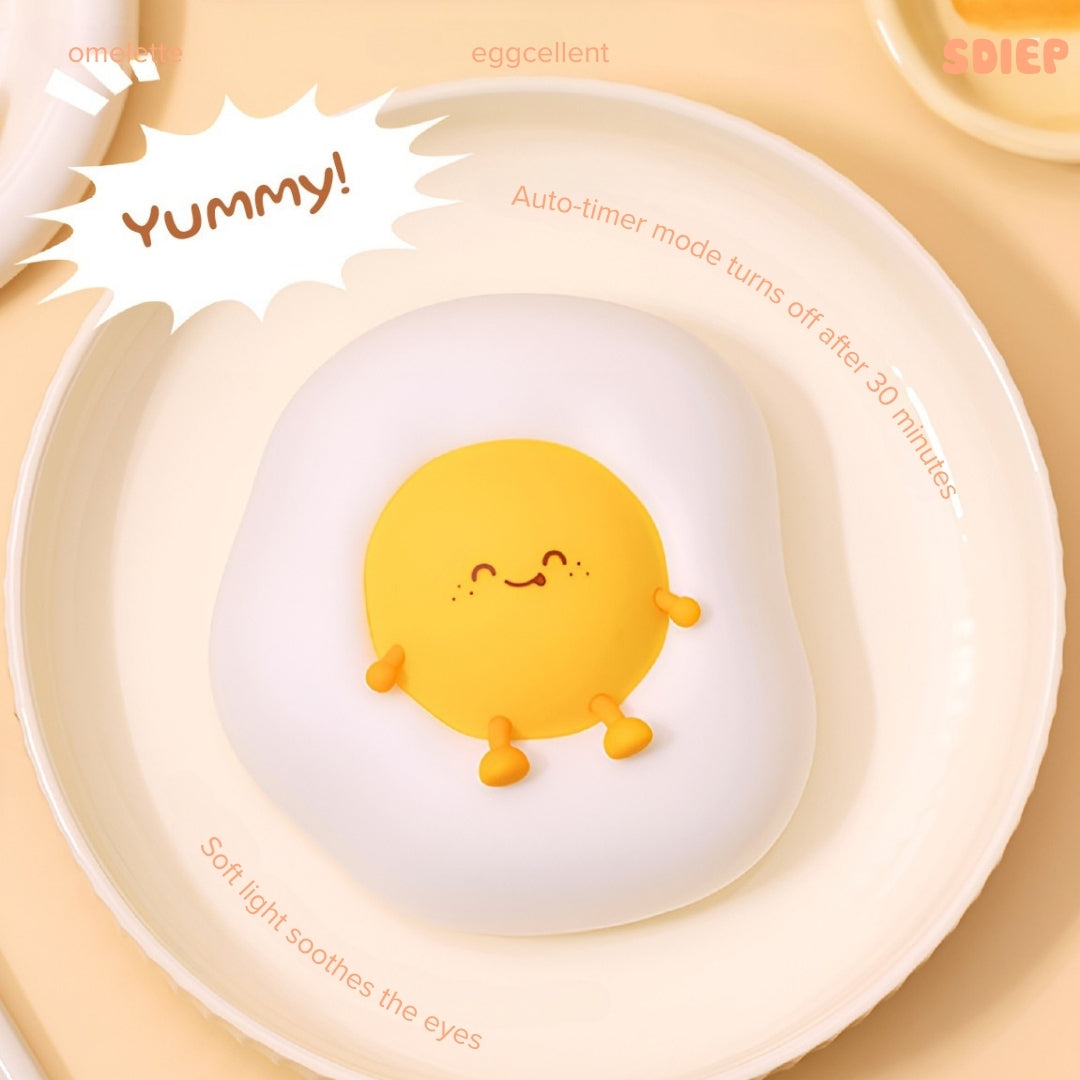 Cute Egg Interface USB Rechargeable Glowing Lamp | OMELETTE LAMP