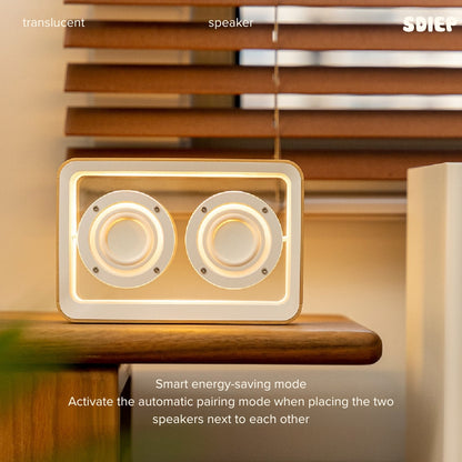 Bluetooth Speaker with Transparent Design, Live Sound Technology, and Light Sensor | TRANSLUCENT SPEAKER