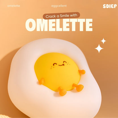 Cute Egg Interface USB Rechargeable Glowing Lamp | OMELETTE LAMP