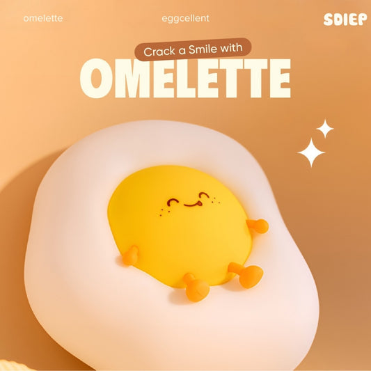 Cute Egg Interface USB Rechargeable Glowing Lamp | OMELETTE LAMP