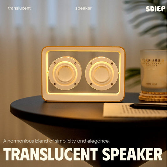 Bluetooth Speaker with Transparent Design, Live Sound Technology, and Light Sensor | TRANSLUCENT SPEAKER