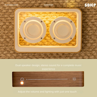 Bluetooth Speaker with Transparent Design, Live Sound Technology, and Light Sensor | TRANSLUCENT SPEAKER
